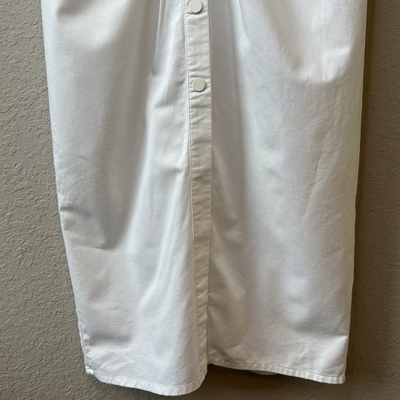 Zara Linen Blend V Neck Midi Dress Size XS - Picture 6 of 16